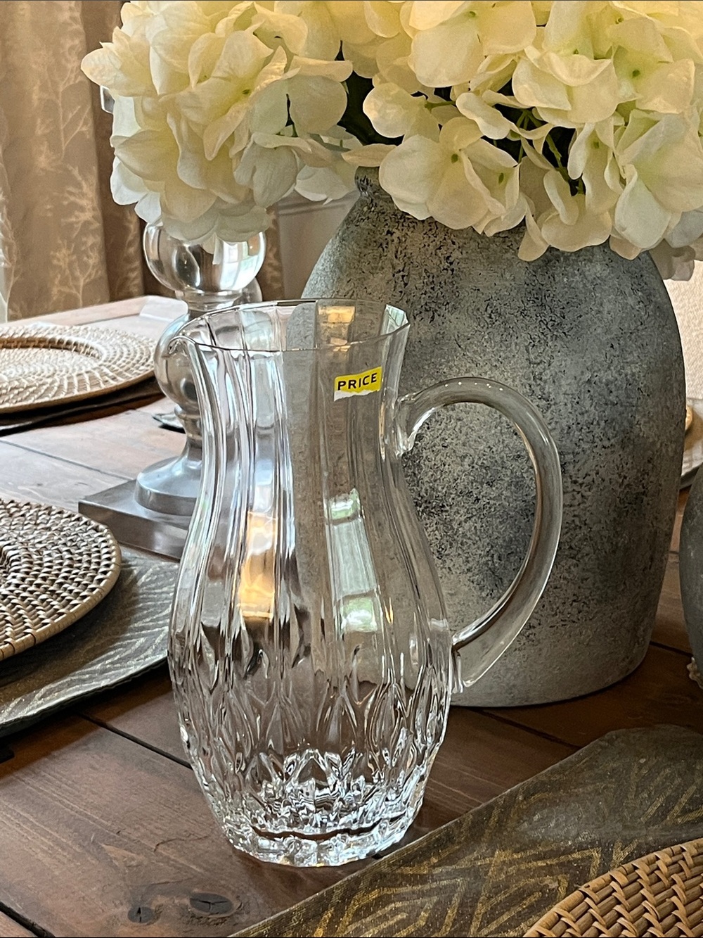 Elegant Crystal Water Pitcher NWT